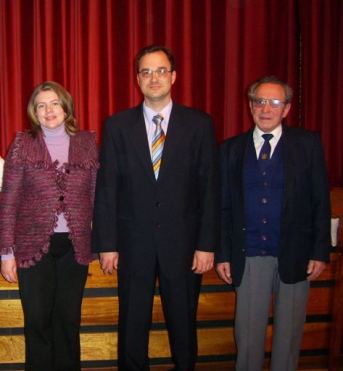 Mr Fedir Jarockyj with Dr Vladyslav Rohovyi and wife