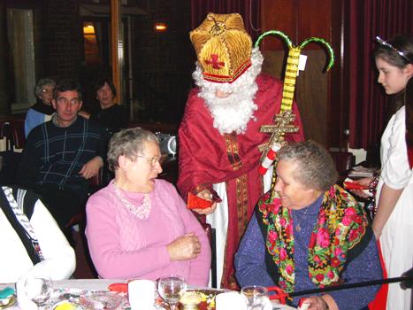 Pensioners also received presents from St Nicholas