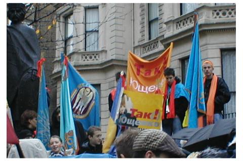 The demonstration in London on Sunday 28th November