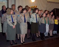 The female members of CYM Bradford during the commemoration